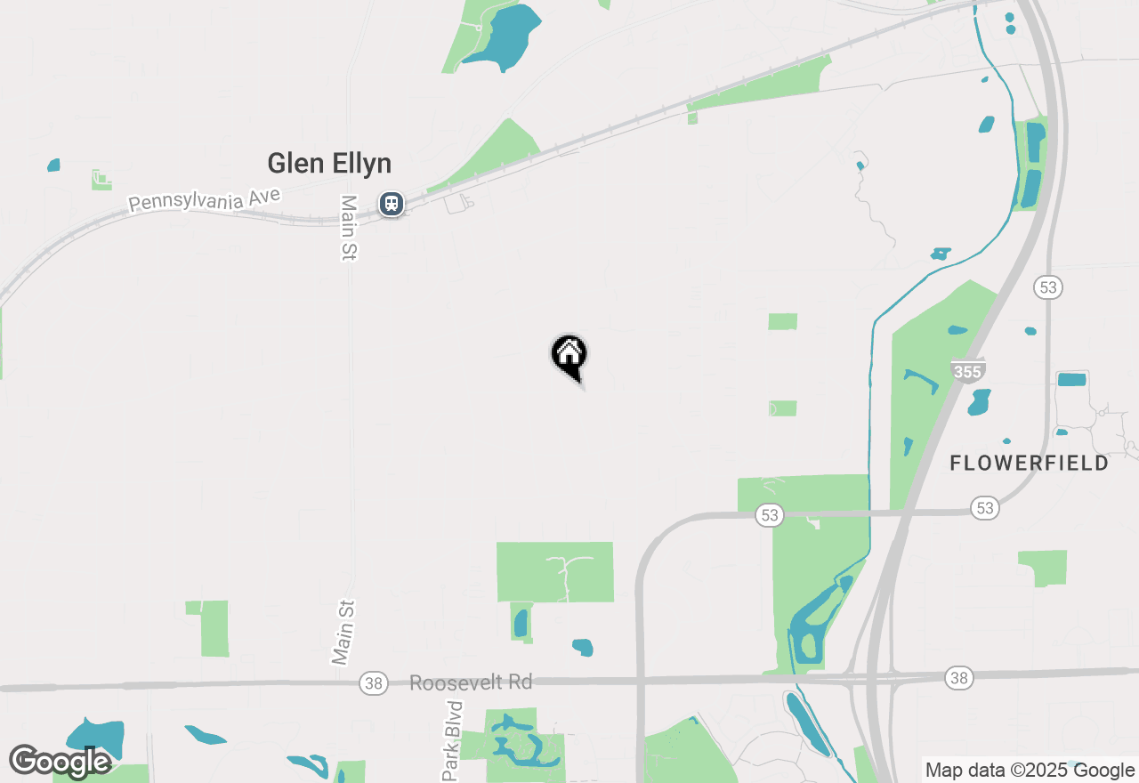 Map of 734 Highview Avenue, Glen Ellyn, IL 60137