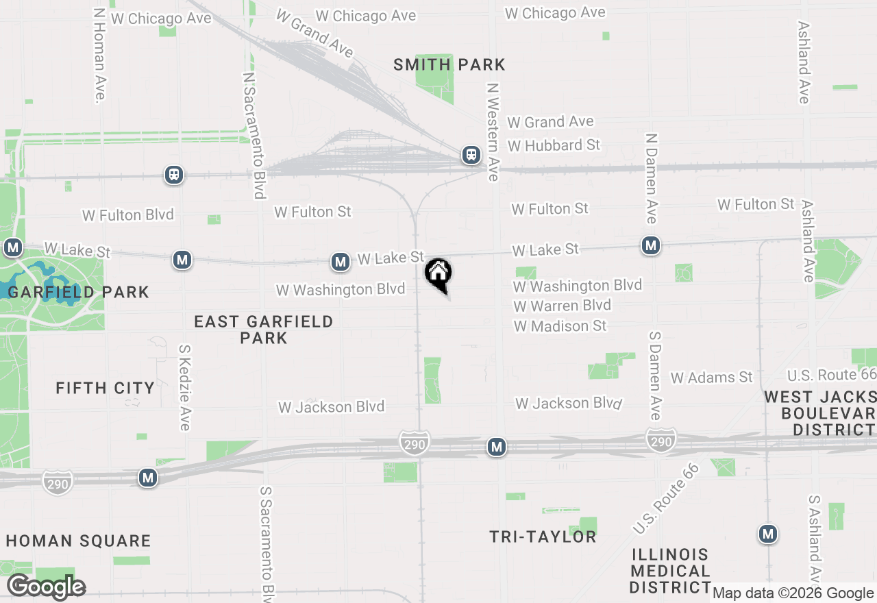 Map of 2544 W Warren Boulevard, Chicago, IL 60612
