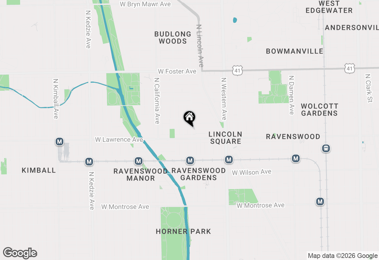 Map of 2609 W Gunnison Street #3, Chicago, IL 60625