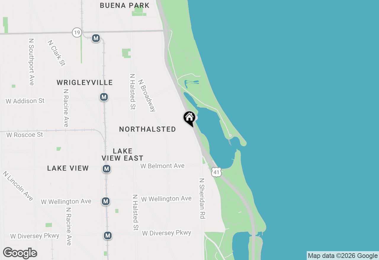 Map of 3410 N Lake Shore Drive #10G, Chicago, IL 60657