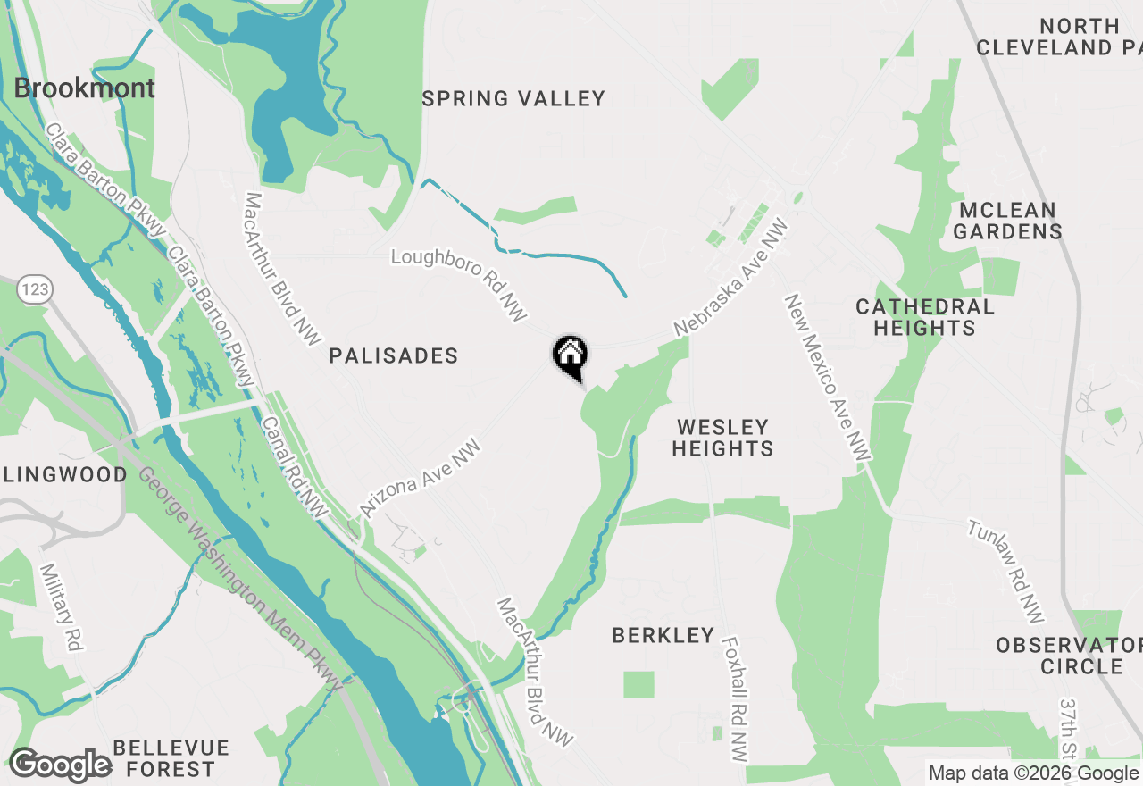 Map of 3033 University Terrace Nw, Washington, DC 20016