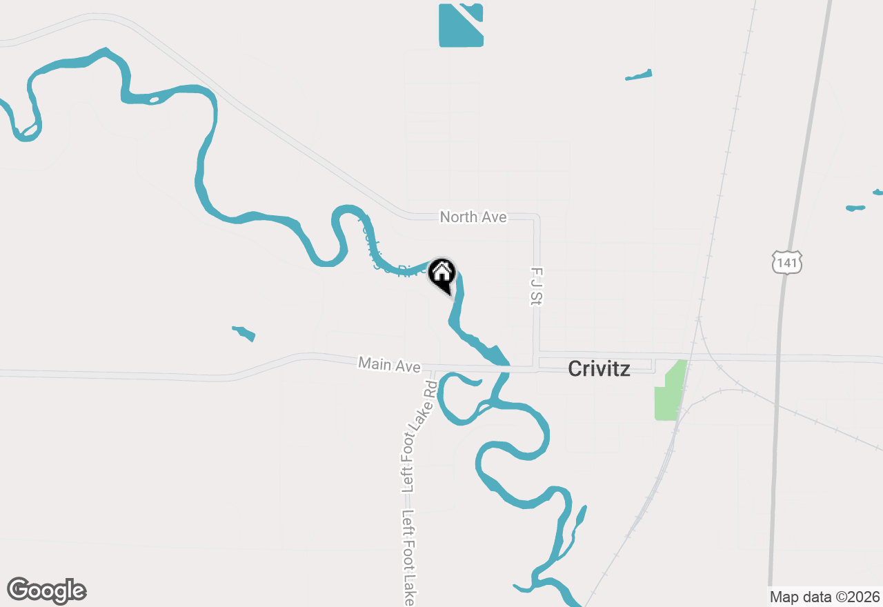 Map of 820 Kloppman St, Crivitz, WI 54114
