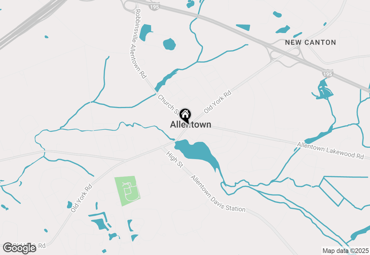 Map of 18 N Main Street, Allentown, NJ 08501