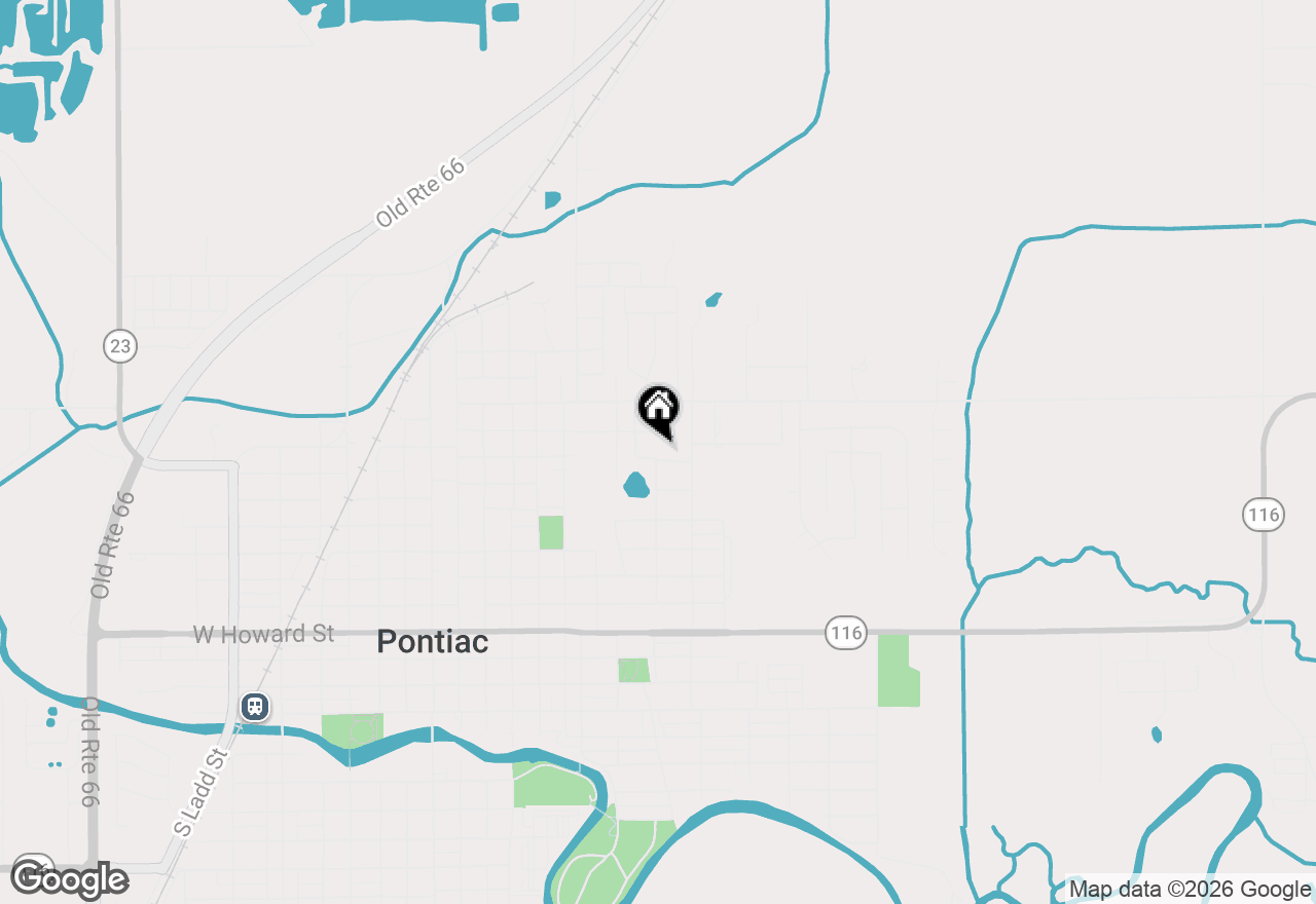 Map of 709 E Meade Street, Pontiac, IL 61764