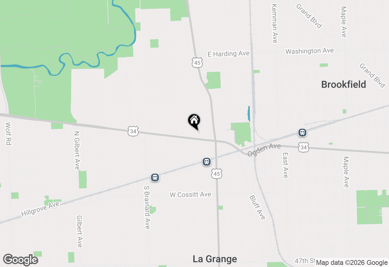 Map of 112 N Ashland Avenue, La Grange, IL 60525