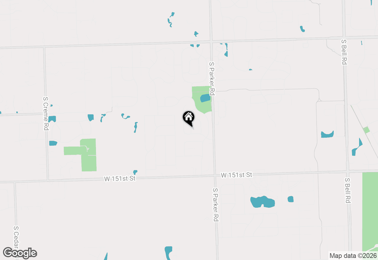 Map of 13738 W Ironwood Circle, Homer Glen, IL 60491