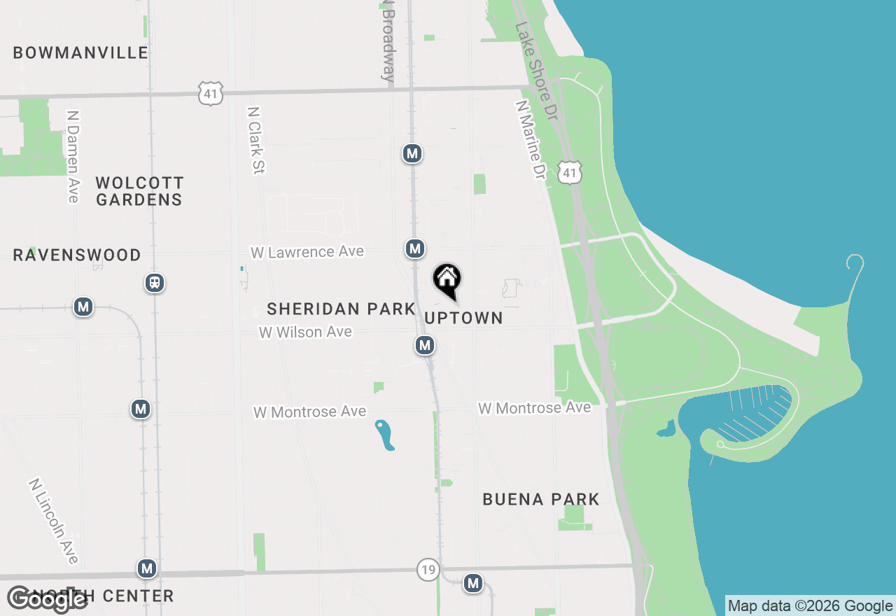 Map of 4632 N Kenmore Avenue #3, Chicago, IL 60640