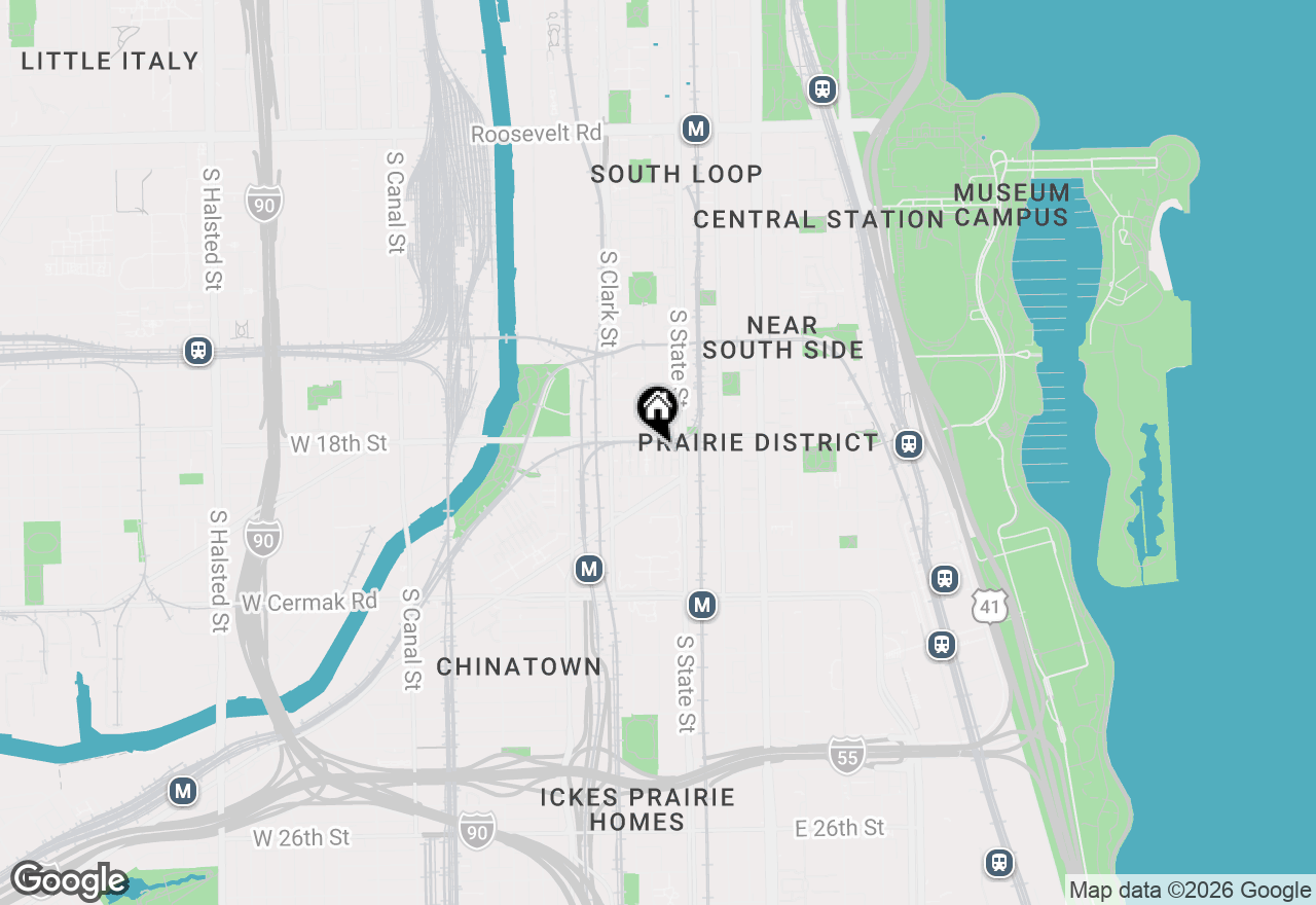 Map of 1812 S Dearborn Street #28, Chicago, IL 60616