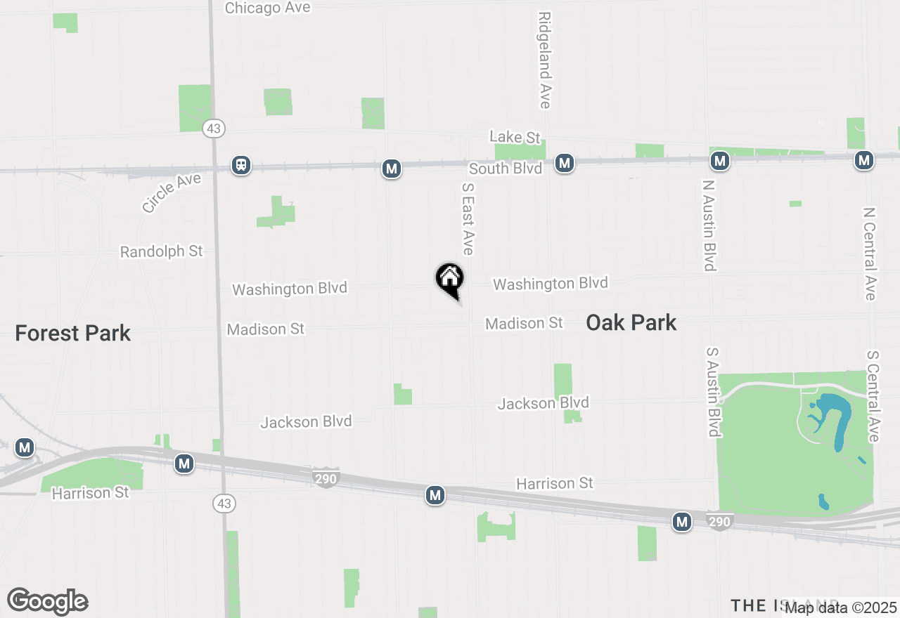 Map of 426 Wesley Avenue #3, Oak Park, IL 60302