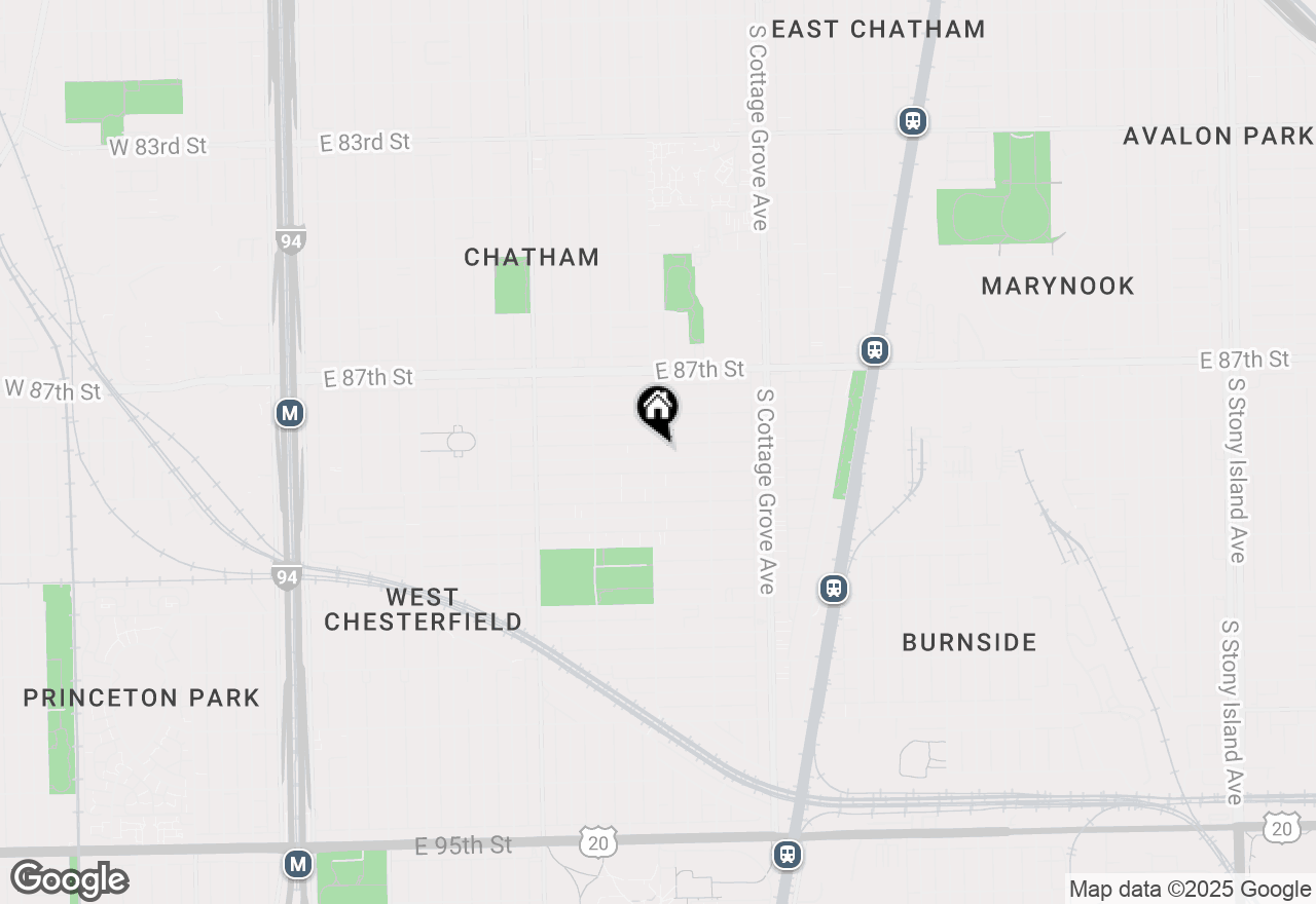 Map of 602 E 88th Place, Chicago, IL 60619