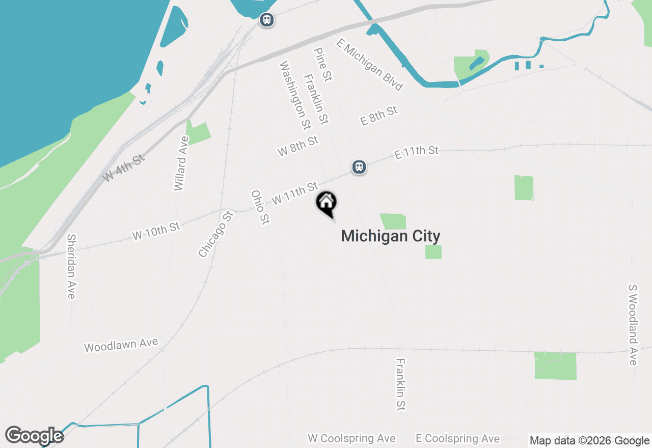 Map of 226 W William Street, Michigan City, IN 46360