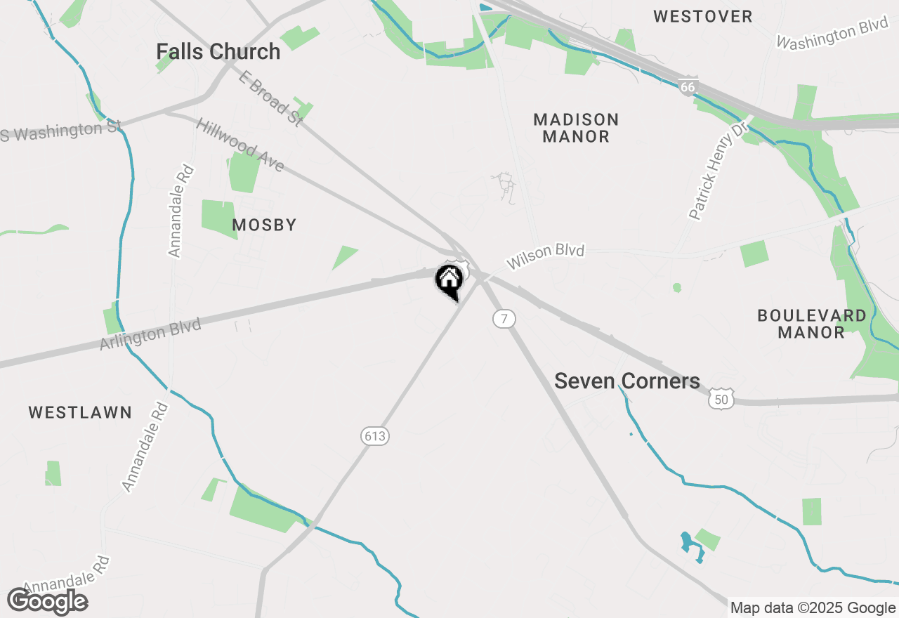 Map of 6400 Seven Corners Place #1S, Falls Church, VA 22044