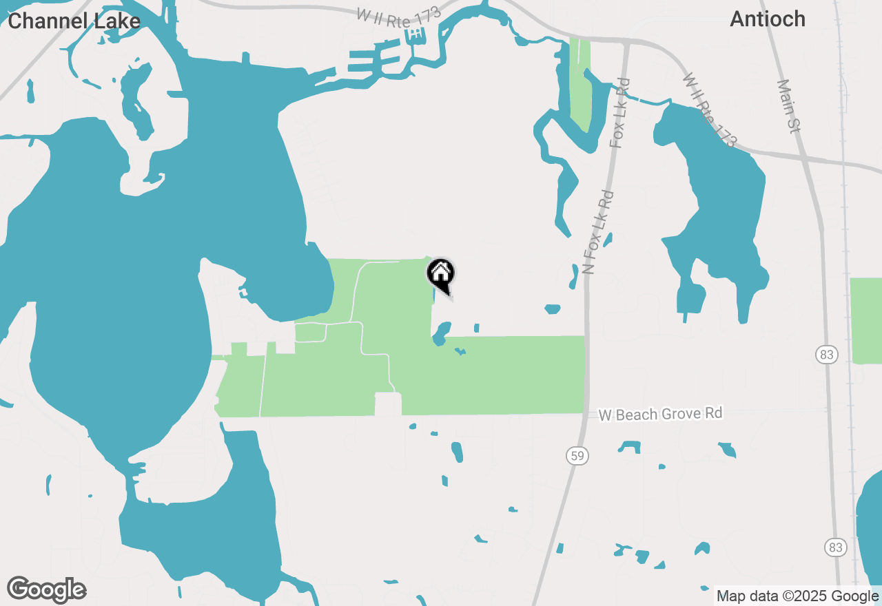 Map of 908 Mocking Bird Drive, Antioch, IL 60002