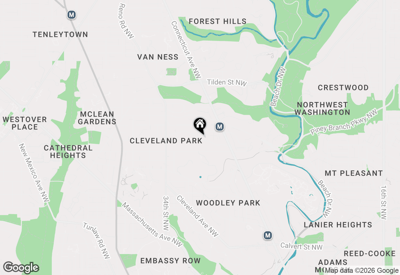Map of 3101 Highland Place Nw, Washington, DC 20008