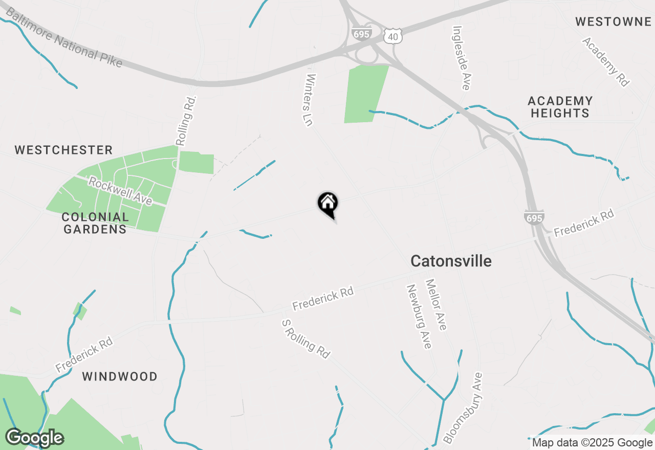 Map of 108 N Beaumont Avenue, Baltimore, MD 21228