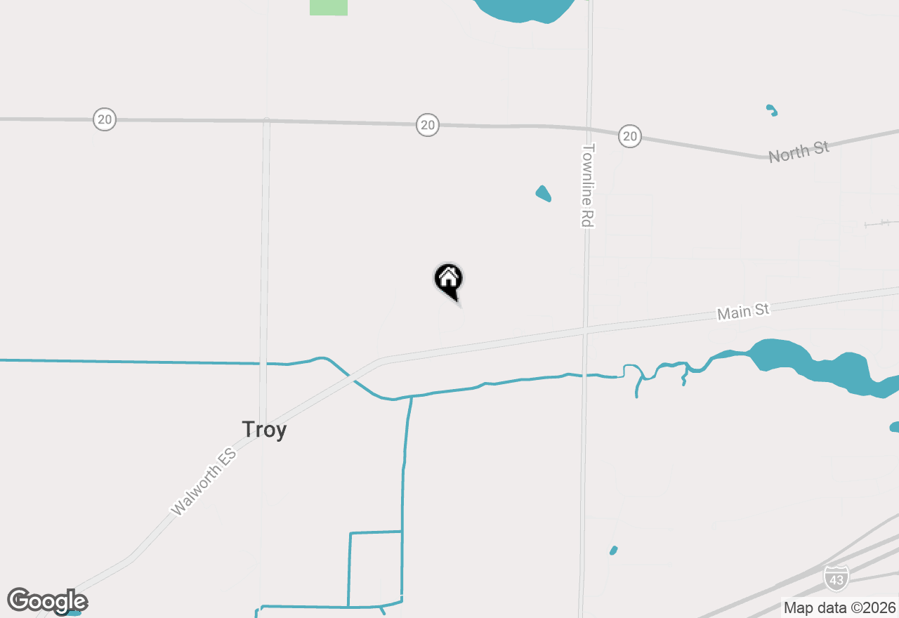 Map of N8034 Nicky Ct, East Troy, WI 53120
