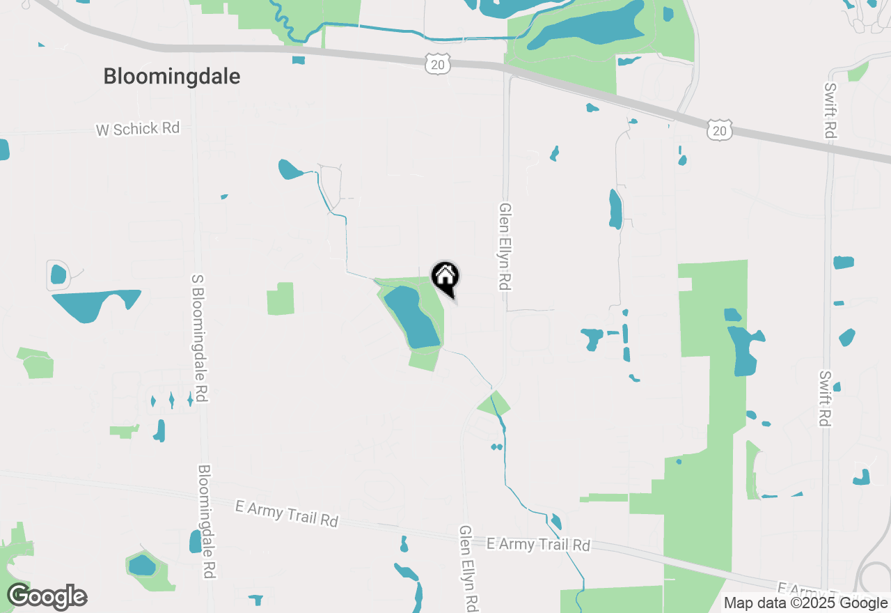 Map of 228 Stanyon Lane, Bloomingdale, IL 60108