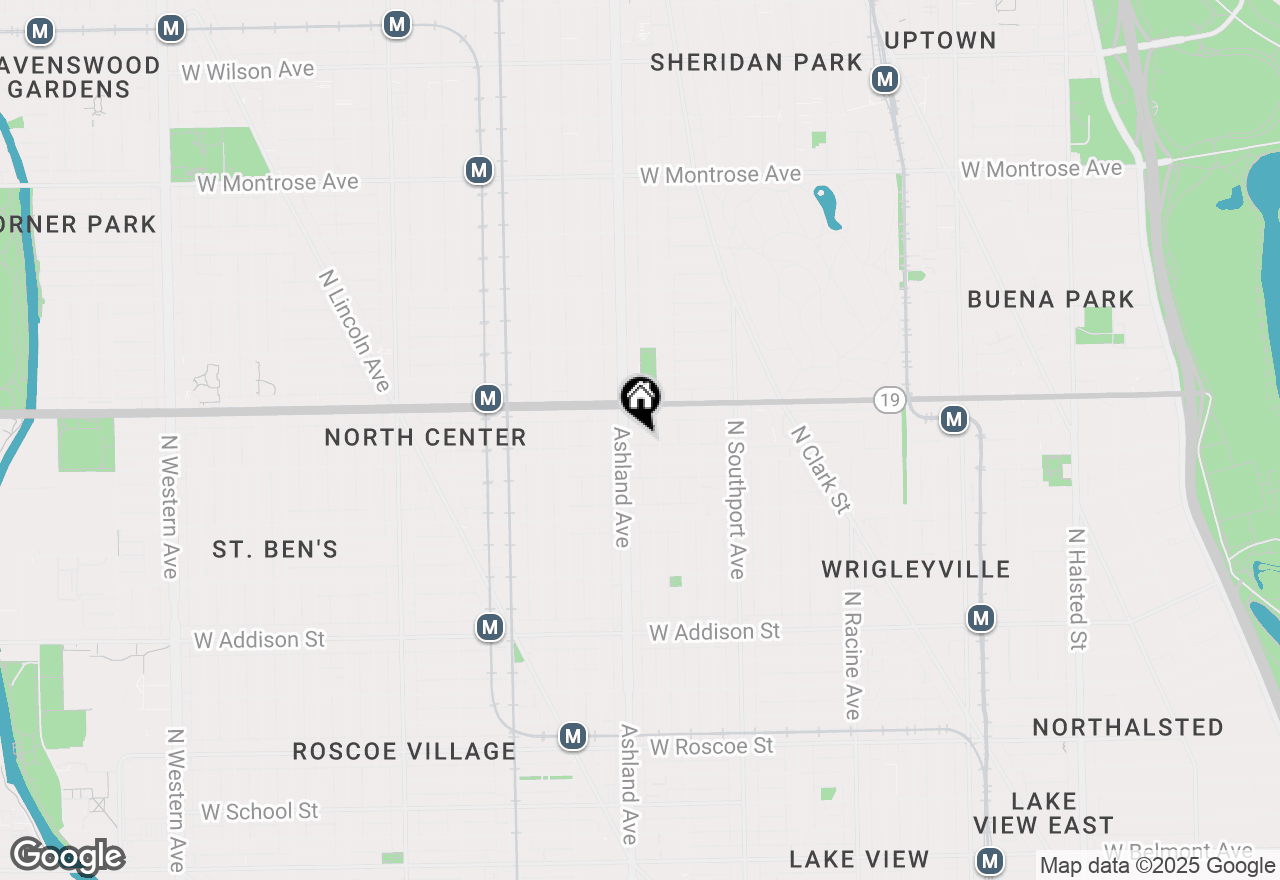 Map of 3921 N Ashland Avenue #CHF, Chicago, IL 60613