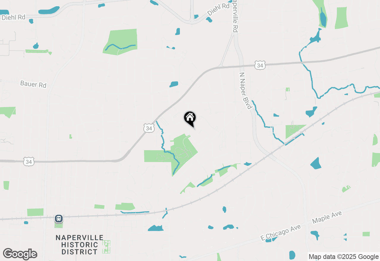 Map of 1040 E Buckingham Drive, Naperville, IL 60563