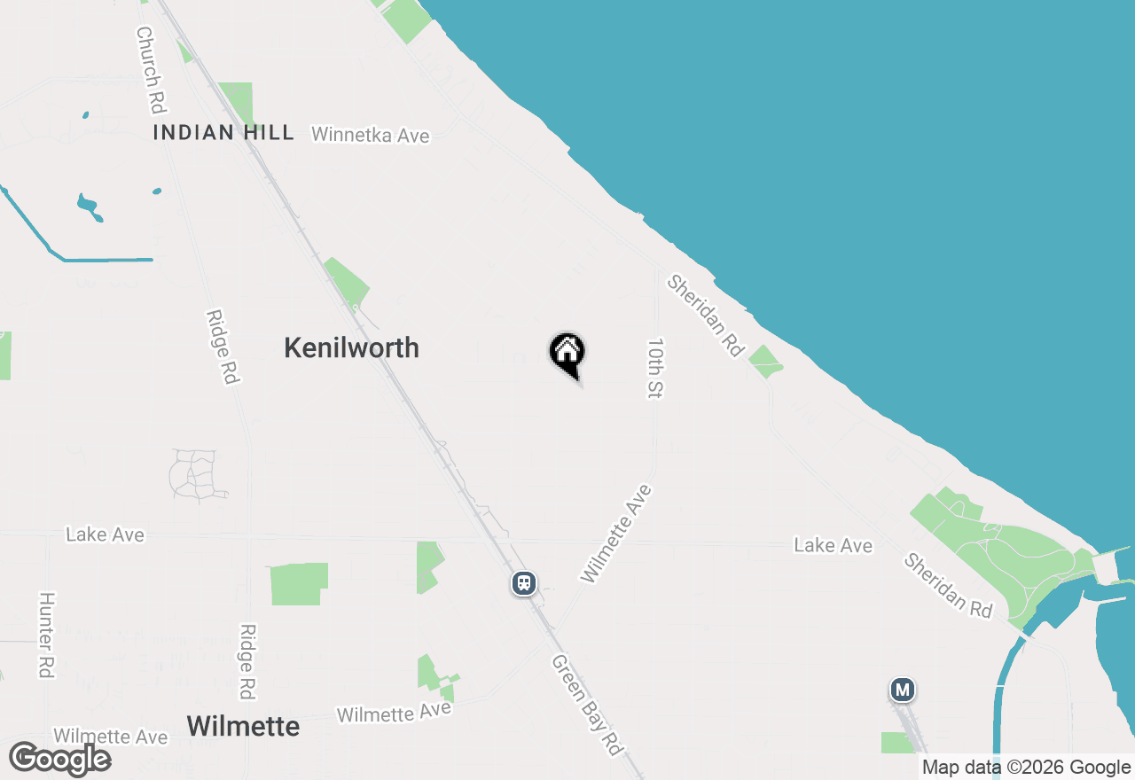 Map of 1132 Ashland Avenue, Wilmette, IL 60091