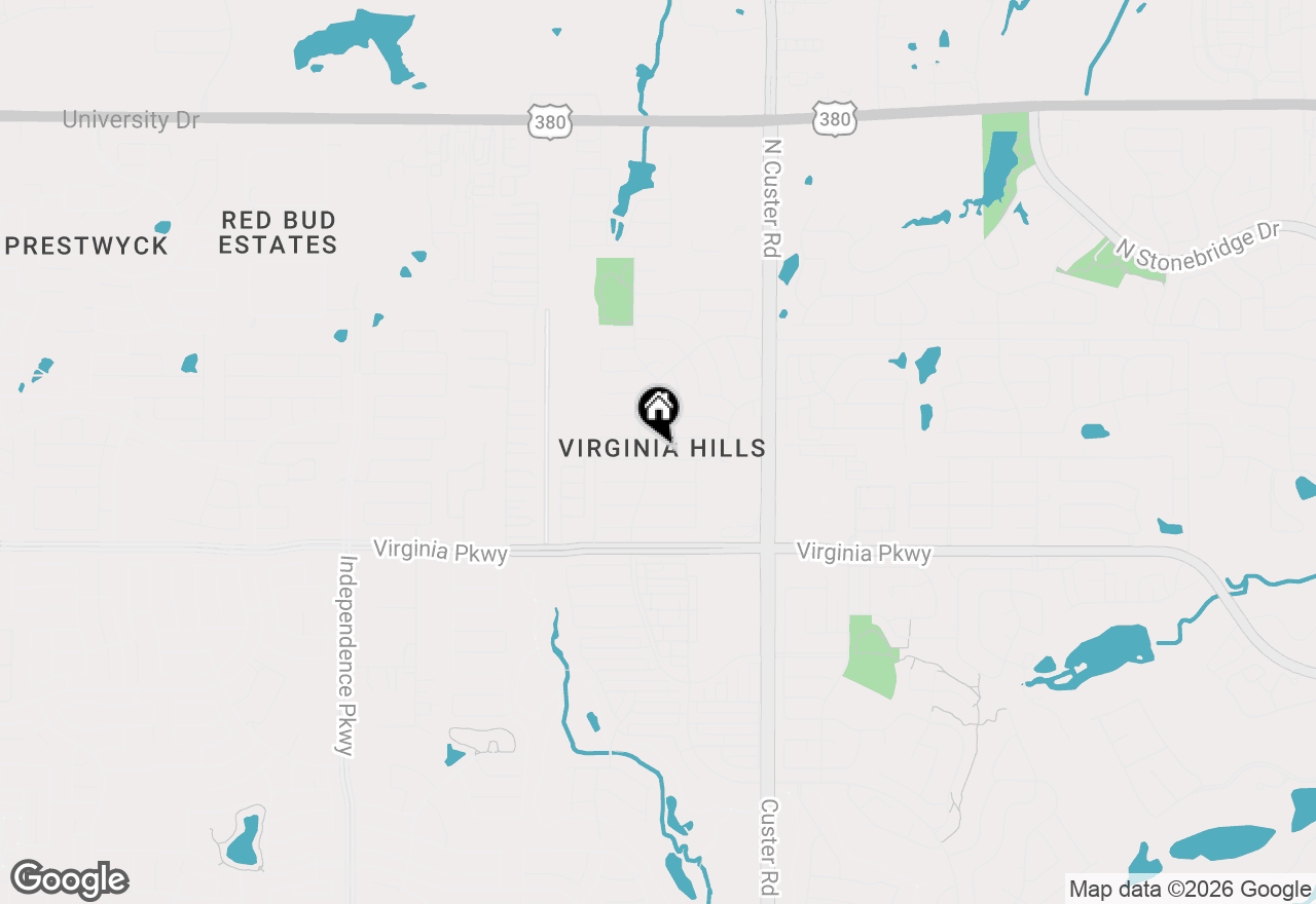 Map of 9212 Bedford Lane, Mckinney, TX 75071