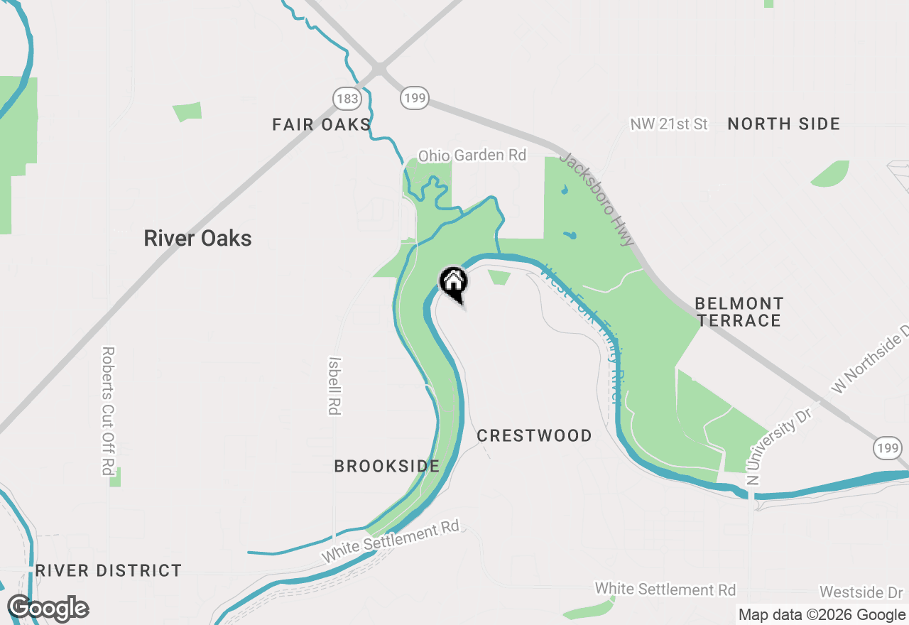 Map of 860 Edgefield Road, Fort Worth, TX 76107