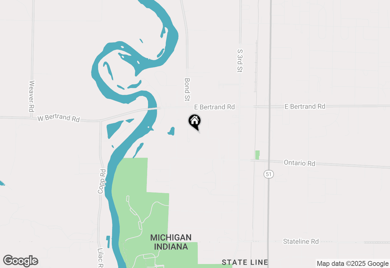 Map of 128 Silsbee Street, Niles, MI 49120