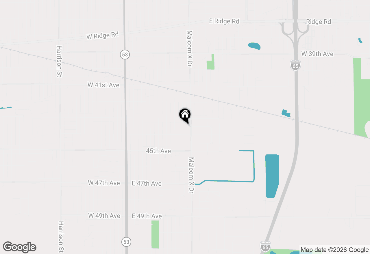 Map of 4349 Carolina Street, Gary, IN 46409