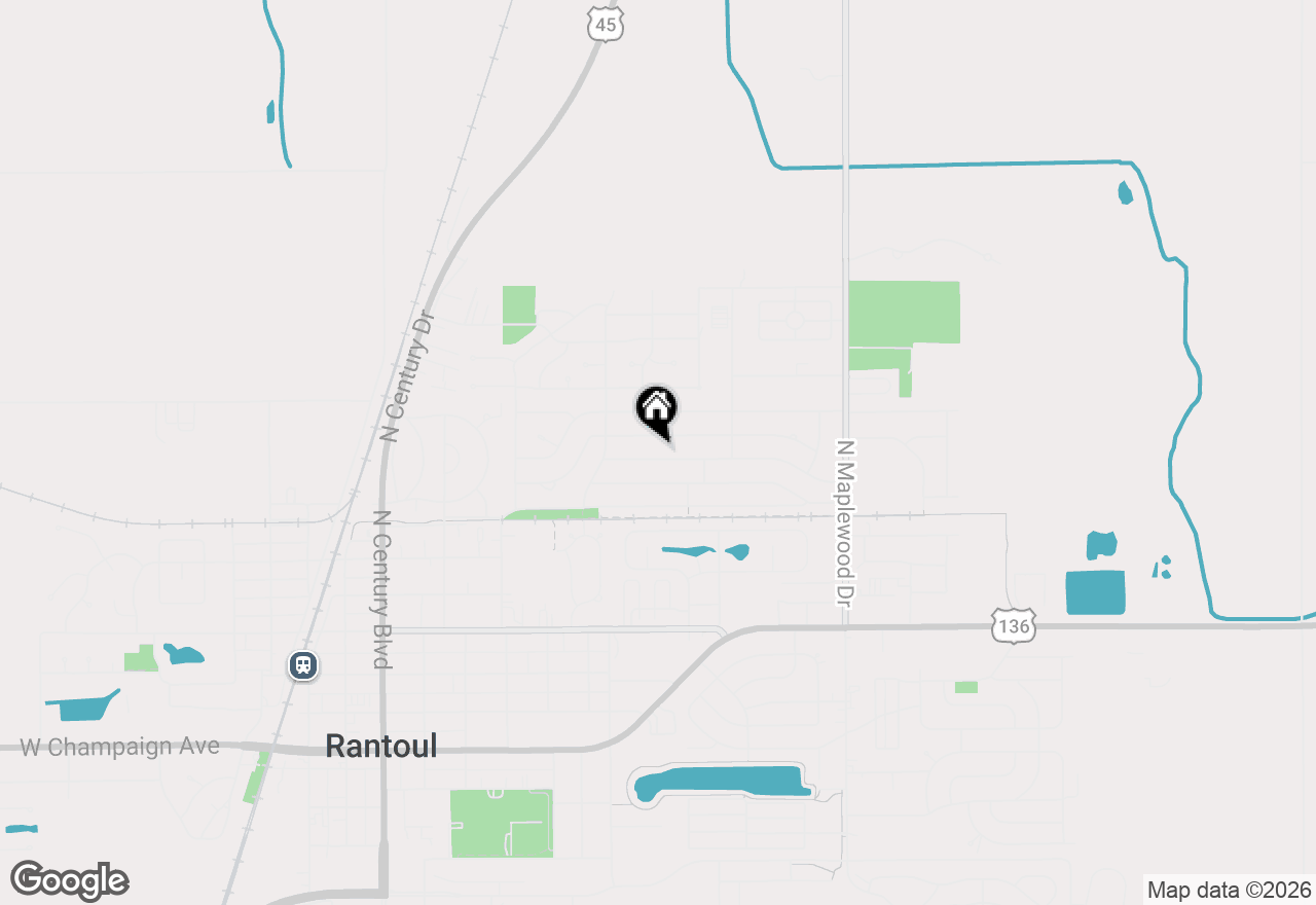 Map of 1037 Bel Aire Drive, Rantoul, IL 61866