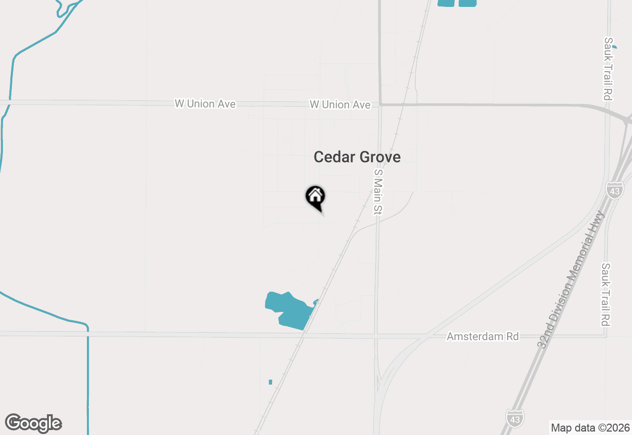 Map of 607 S 2nd St, Cedar Grove, WI 53013