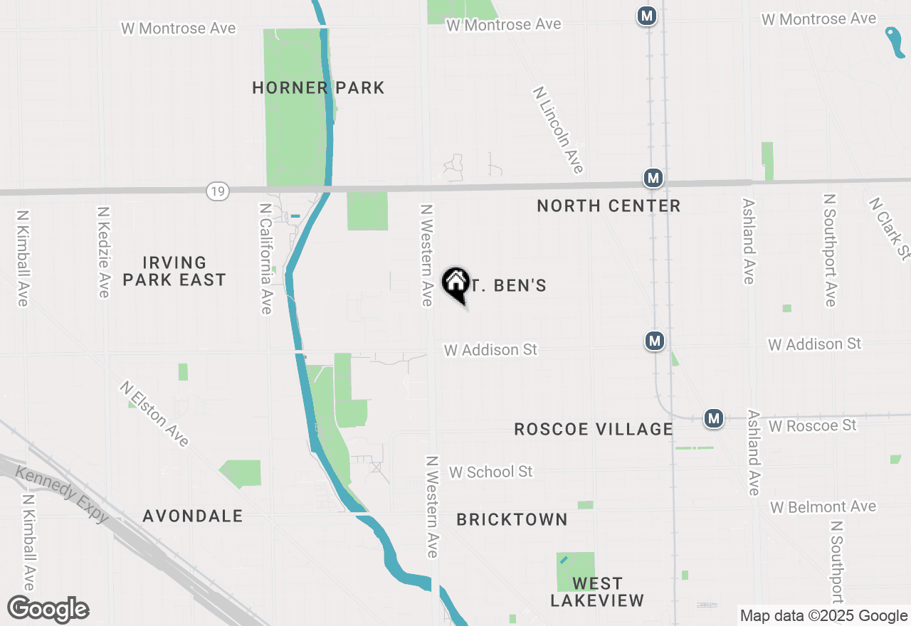 Map of 2315 W Waveland Avenue #B, Chicago, IL 60618