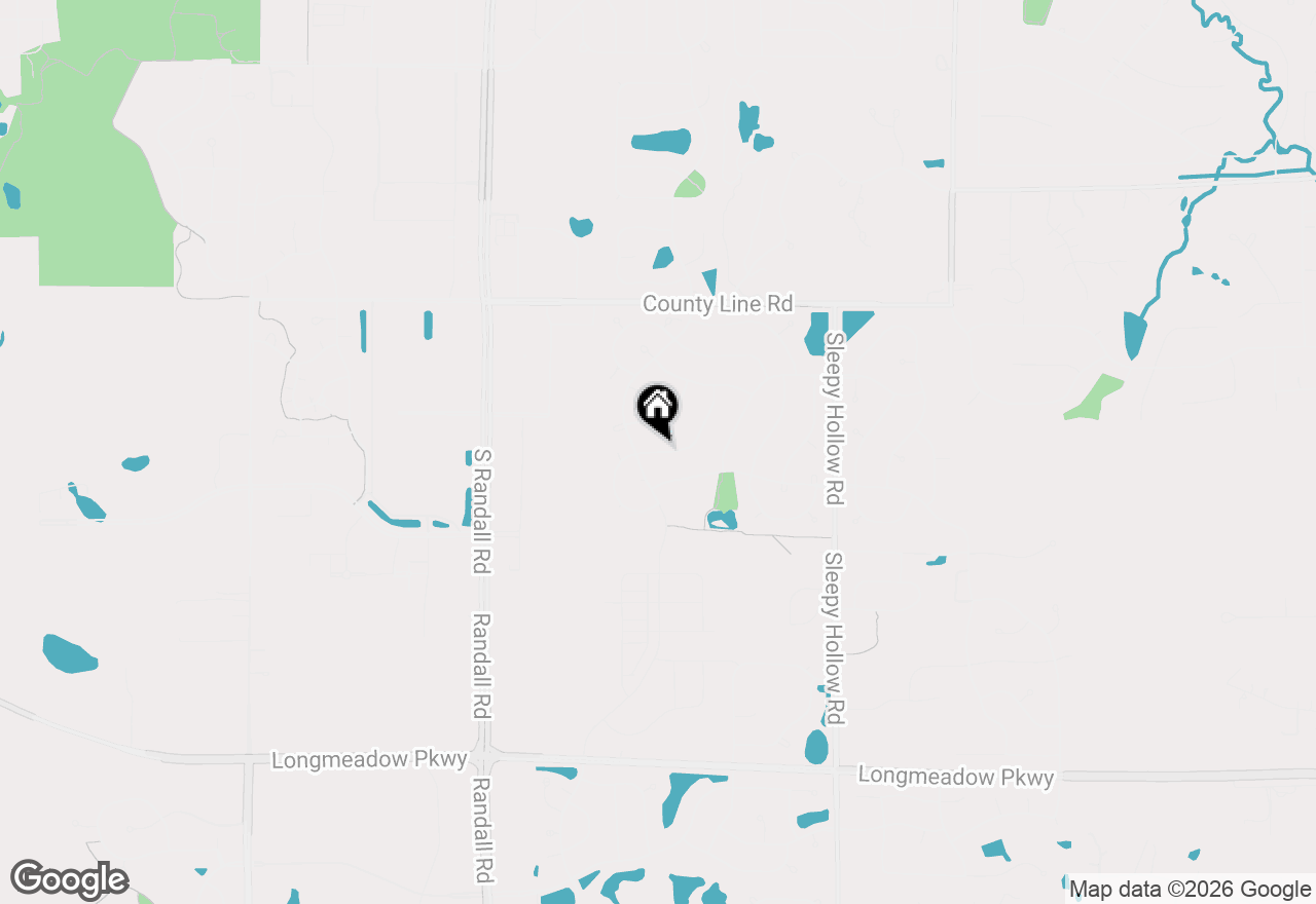 Map of 1940 Waverly Lane, Algonquin, IL 60102