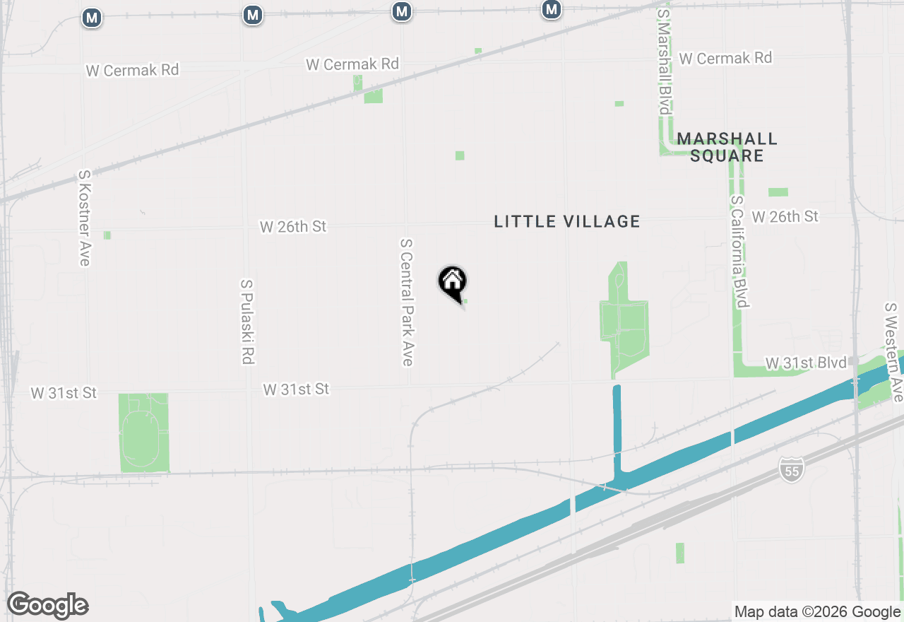 Map of 2809 S Saint Louis Avenue, Chicago, IL 60623