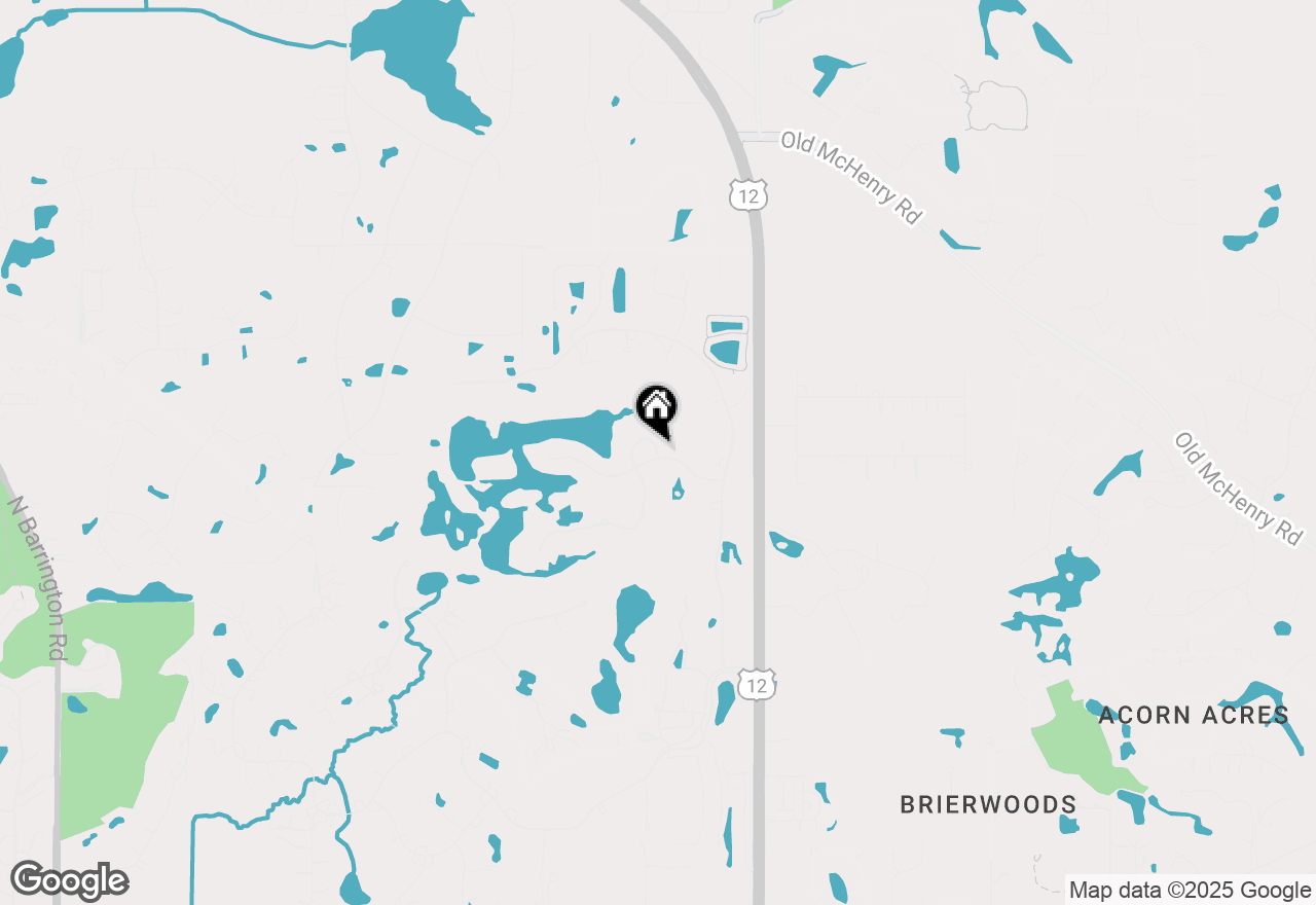 Map of 25 Clarington Way, North Barrington, IL 60010