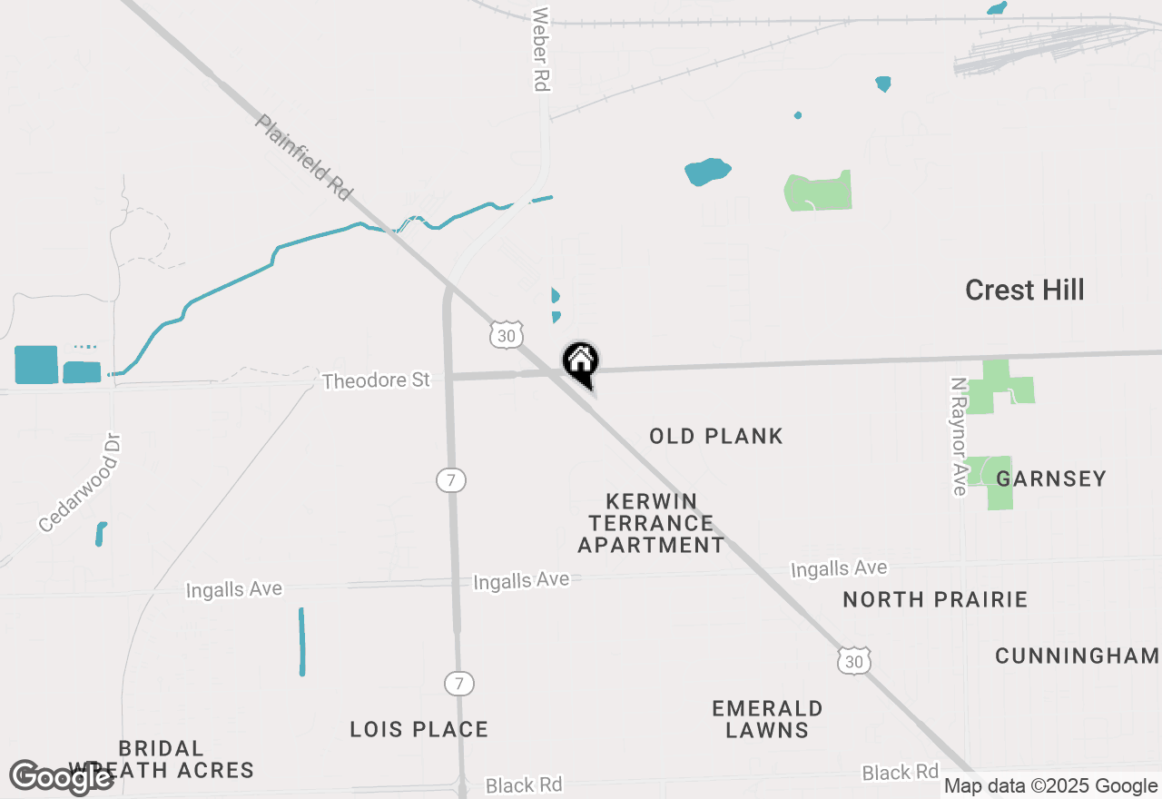 Map of 1523 Plainfield Road, Joliet, IL 60435