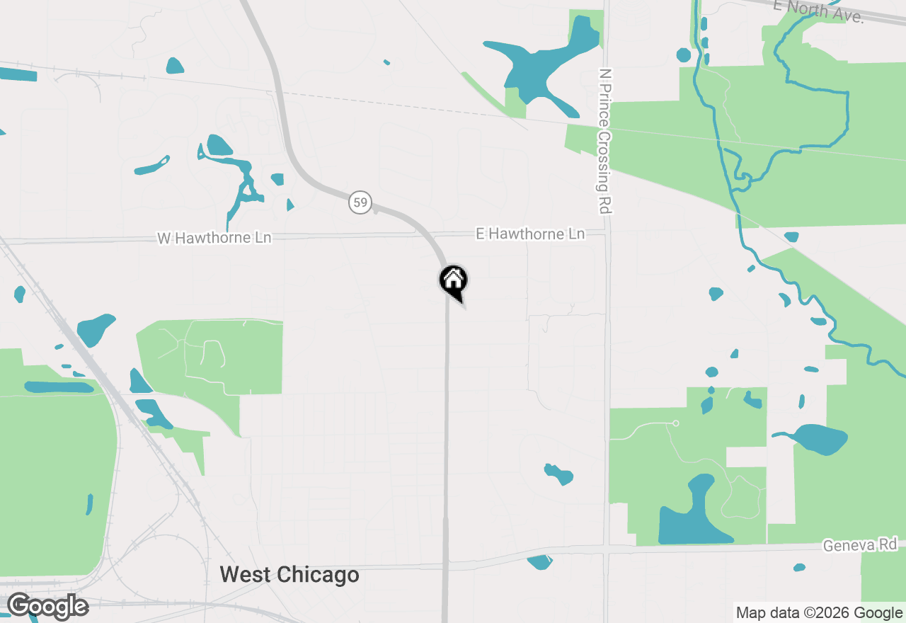 Map of 1N601 Route 59, West Chicago, IL 60185