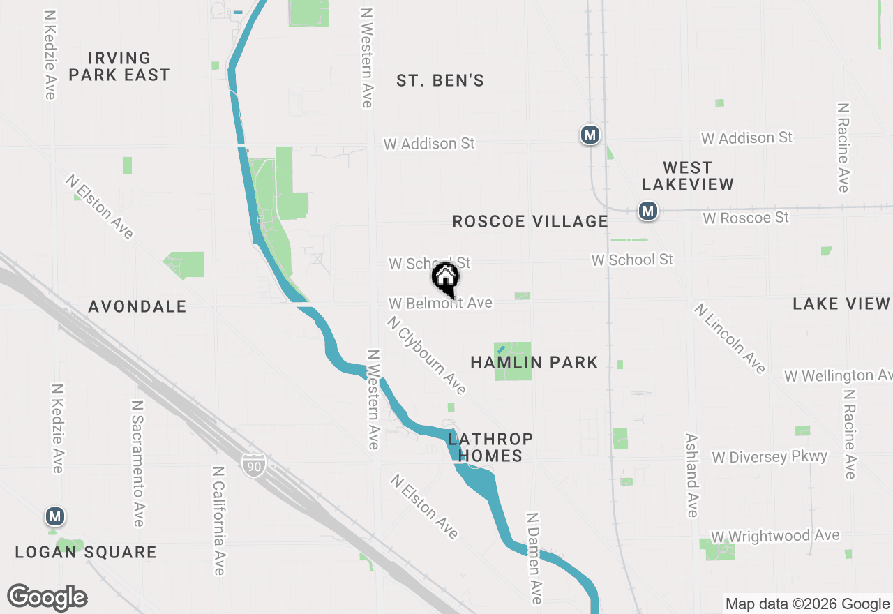 Map of 2209 W Belmont Avenue #2, Chicago, IL 60618