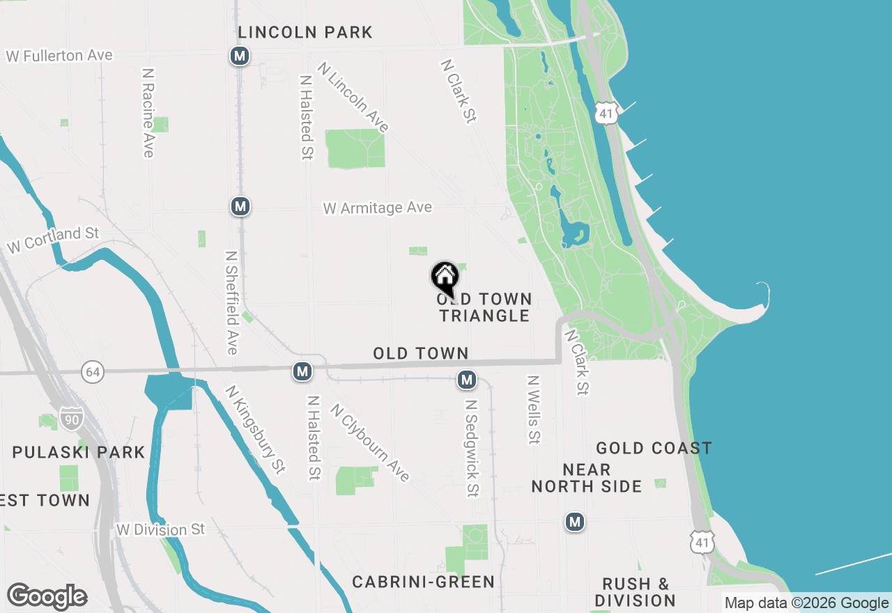 Map of 1728 N Hudson Avenue, Chicago, IL 60614