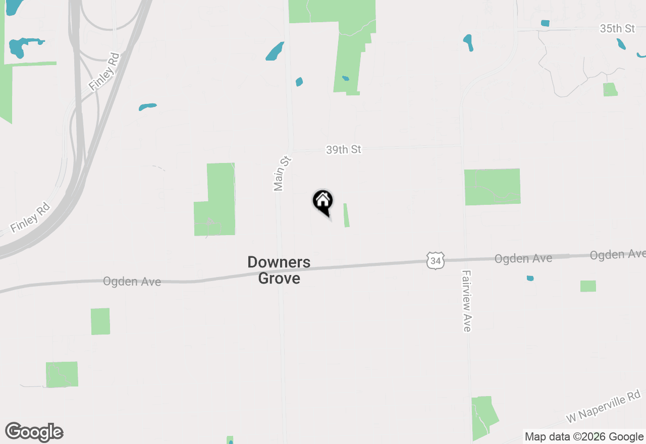 Map of 4130 Washington, Downers Grove, IL 60515