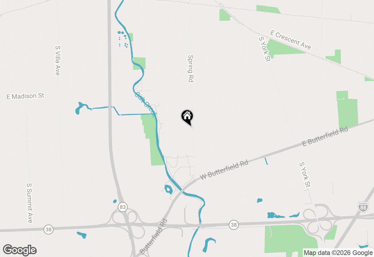 Map of 901 S Hillside Avenue, Elmhurst, IL 60126
