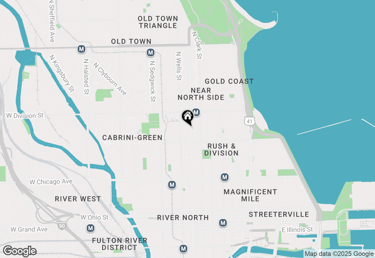 Map of 1100 N La Salle Drive #1005, Chicago, IL 60610