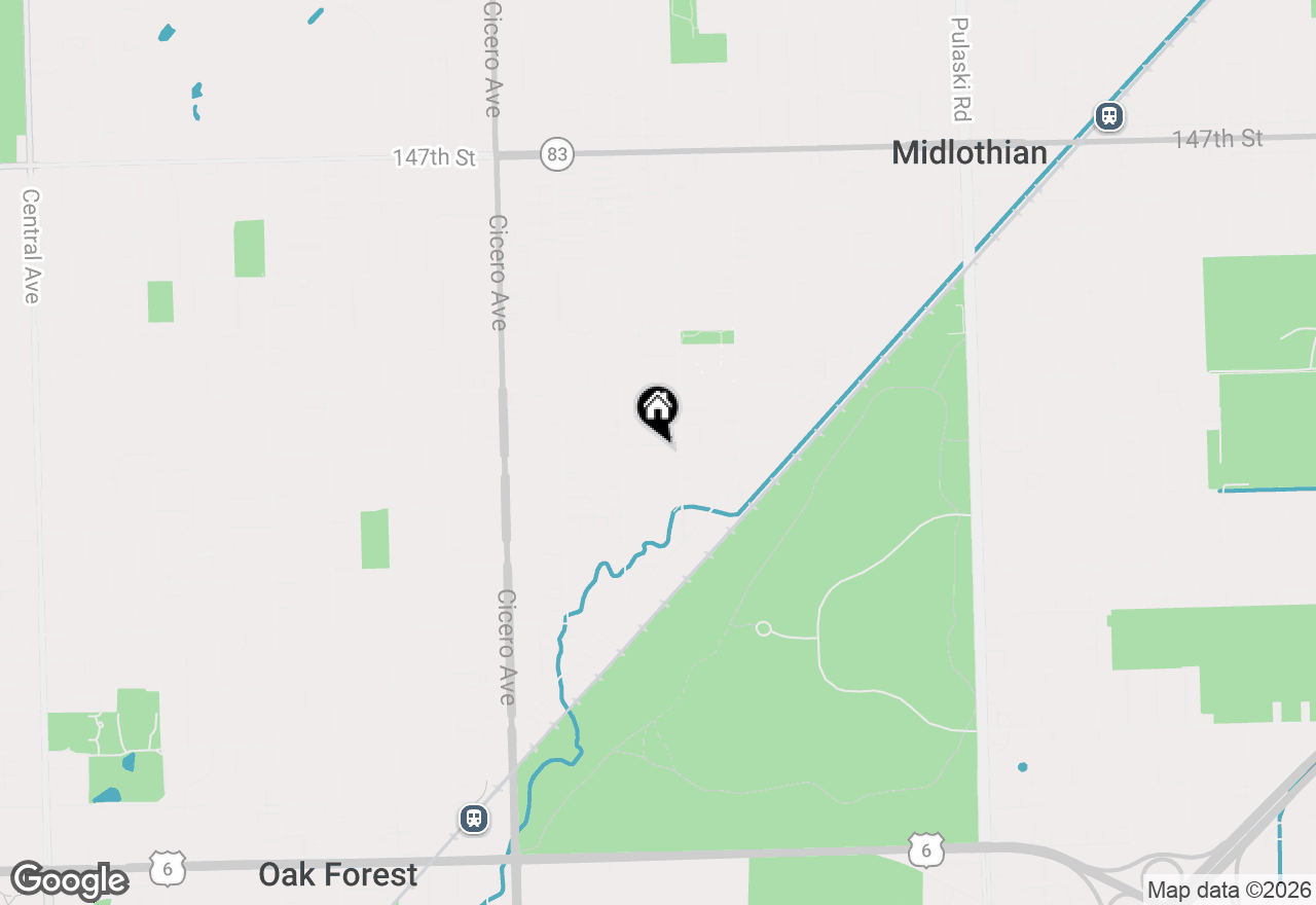 Map of 4519 152nd Street, Midlothian, IL 60445
