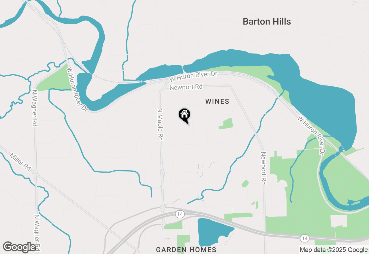 Map of 2373 Belgrade Notch Street, Ann Arbor, MI 48103