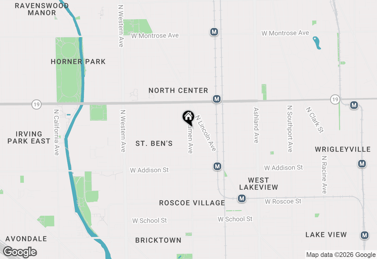 Map of 3820 N Damen Avenue #1, Chicago, IL 60618