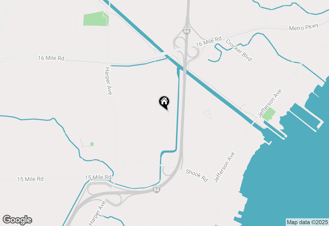 Map of 24622 Spring Lane, Harrison Township, MI 48045