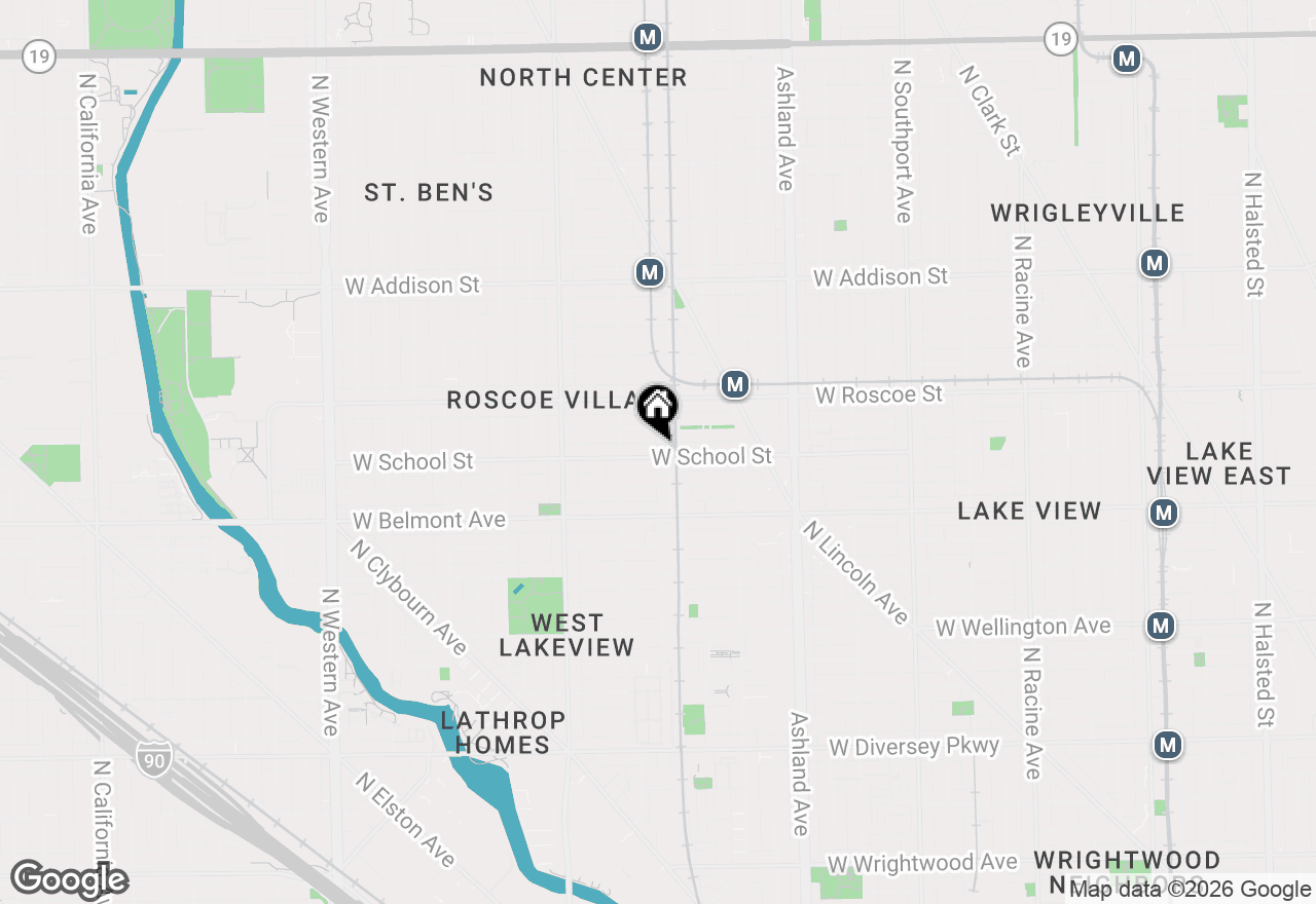 Map of 1808 W School Street, Chicago, IL 60657