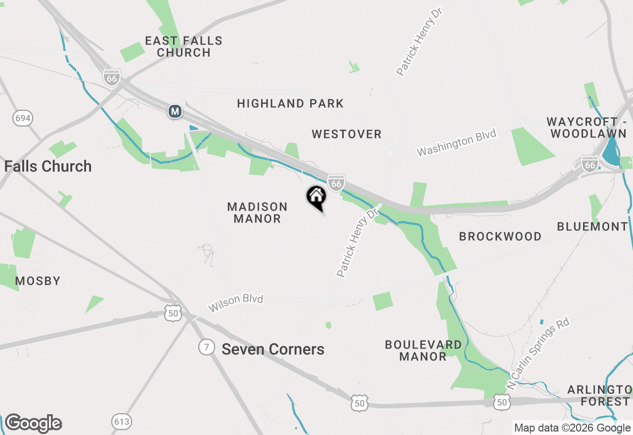 Map of 1032 N Montana Street, Arlington, VA 22205