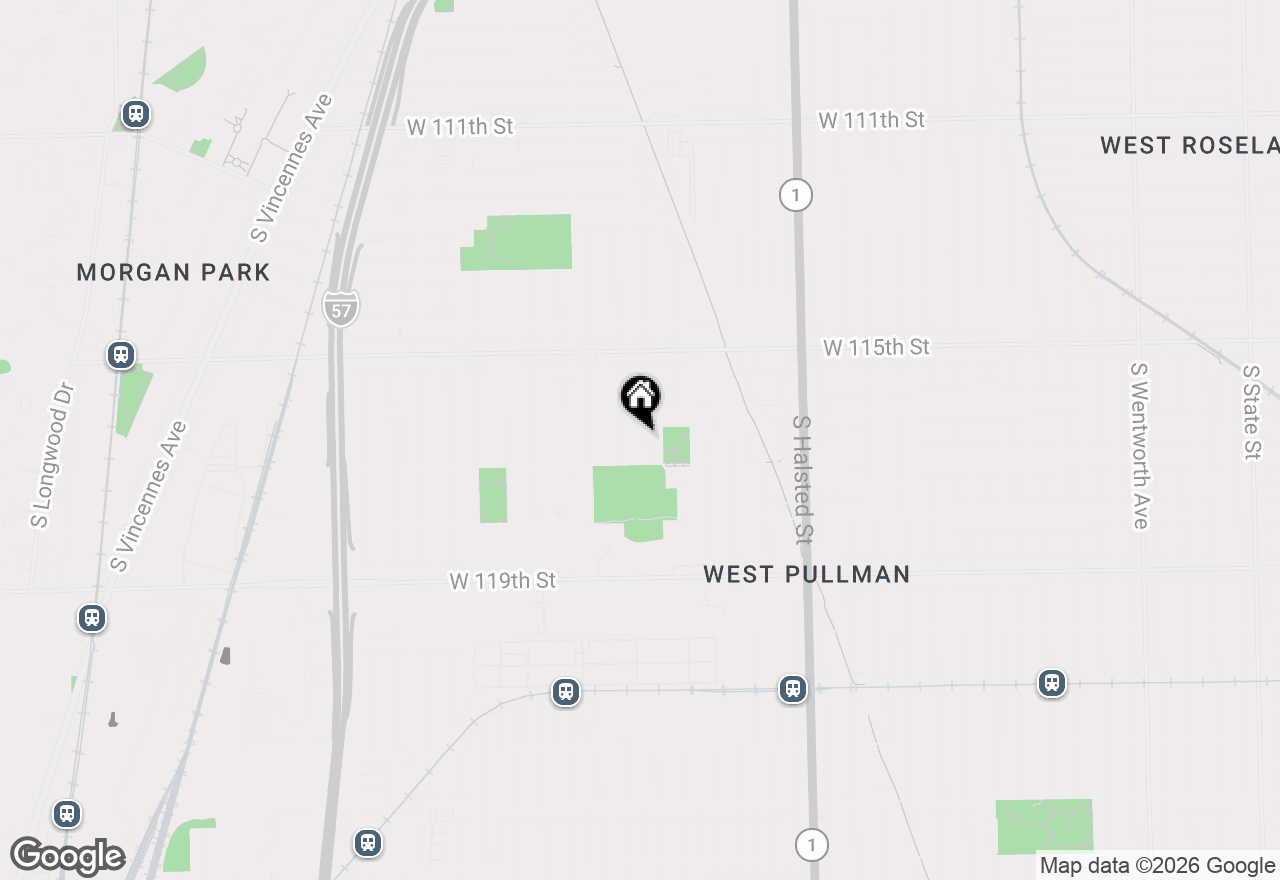 Map of 11635 S Aberdeen Street, Chicago, IL 60643
