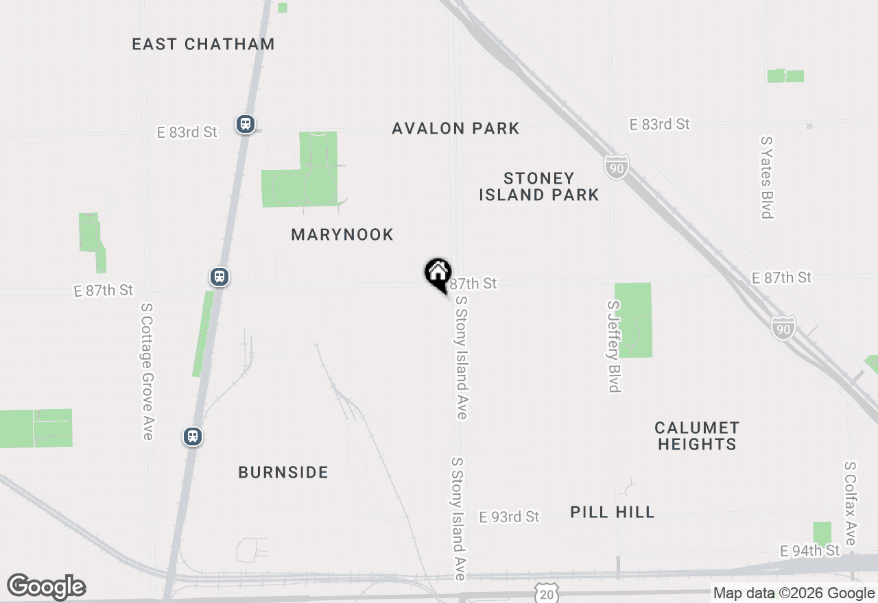 Map of 8725 S Harper Avenue #2, Chicago, IL 60619