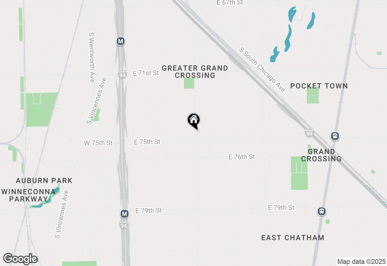 Map of 7432 S King Drive, Chicago, IL 60619